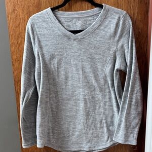 St. John's Bay Active Gray Fleece Top